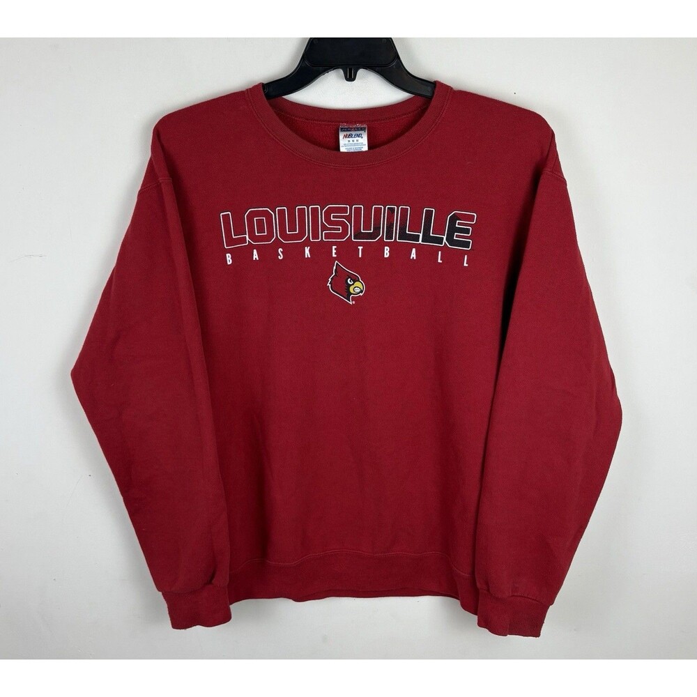 Vintage Y2K University Of Louisville Cardinals Graphic Crewneck / Size Medium
